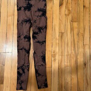 SHEIN Brown and Black Patterned Leggings